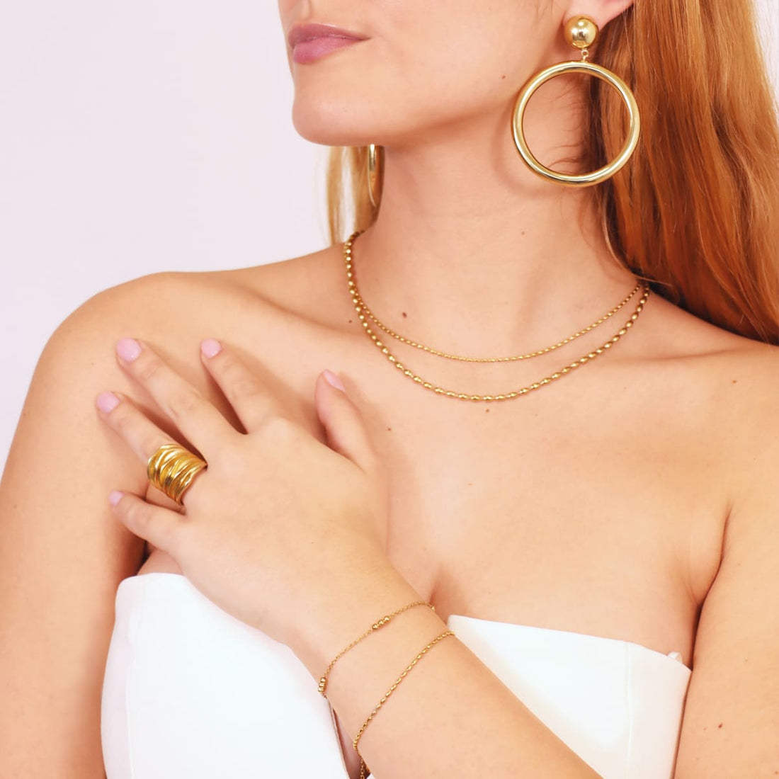 Pulsera Summer Essentials Three Dorado Anartxy