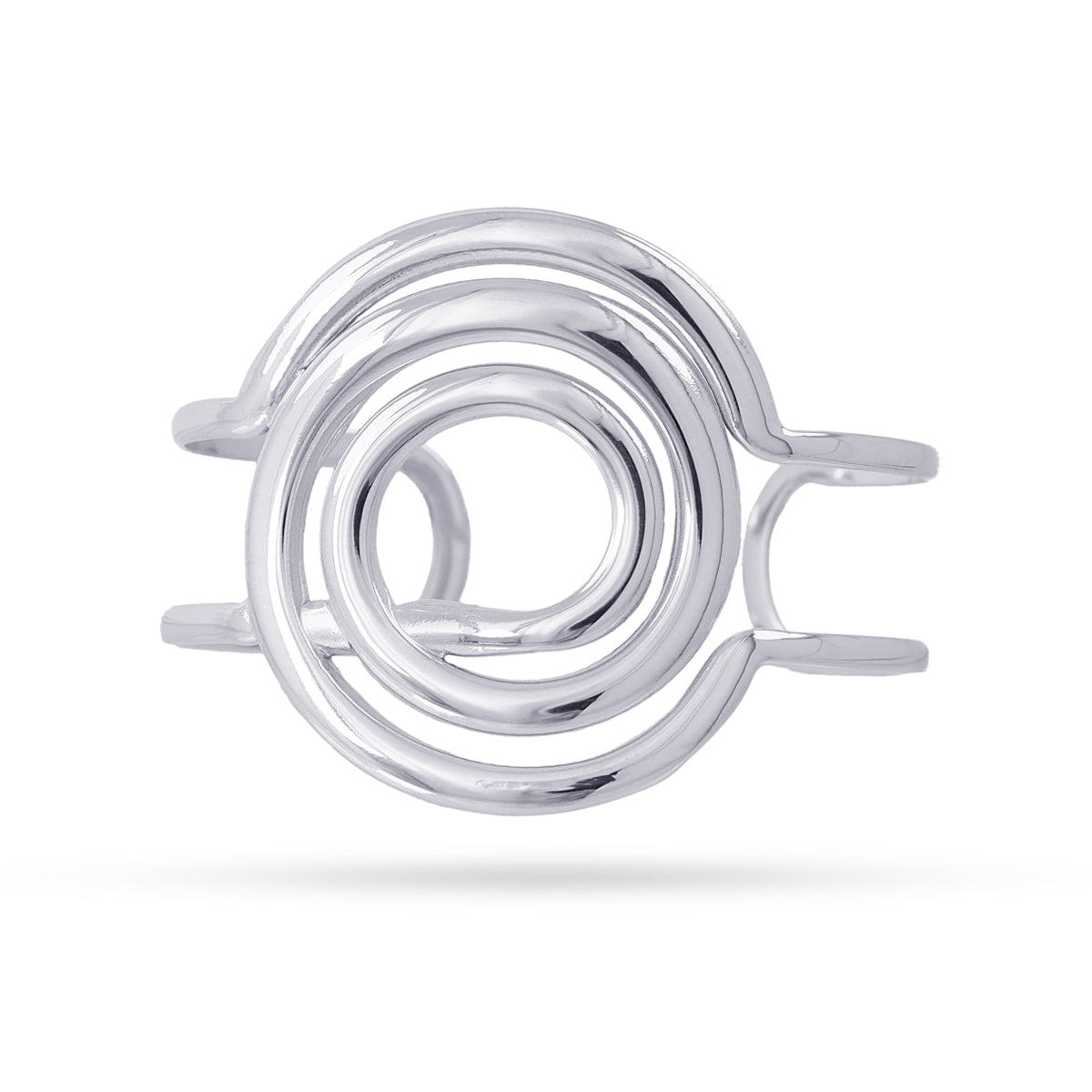 Brazalete Liquid Whirl Plateado Anartxy