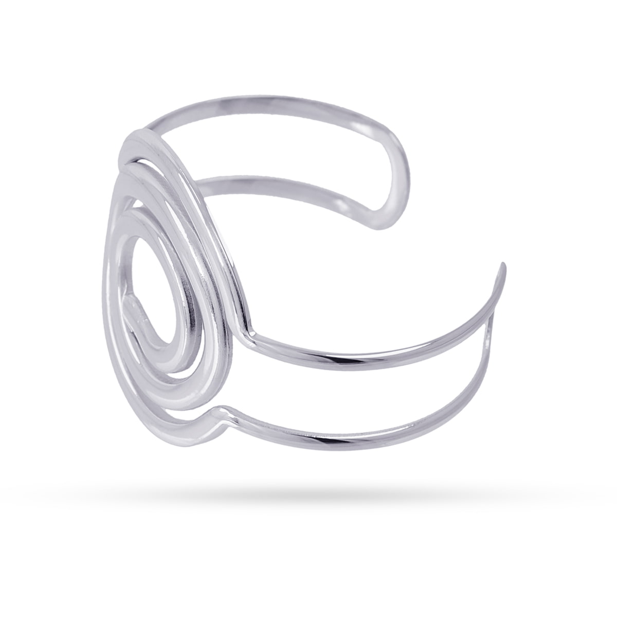 Brazalete Liquid Whirl Plateado Anartxy