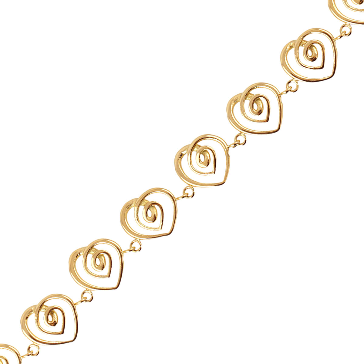 Pulsera Liquid Passion Kiss Dorado Anartxy