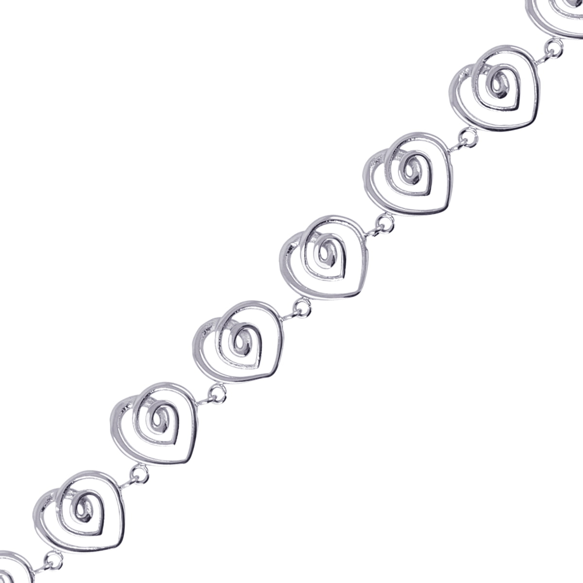 Pulsera Liquid Passion Kiss Plateado Anartxy