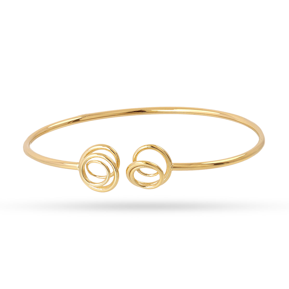 Brazalete flexible Liquid Whirl Dorado Anartxy