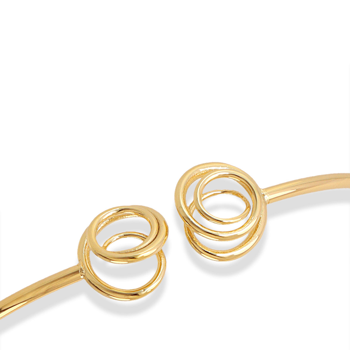 Brazalete flexible Liquid Whirl Dorado Anartxy