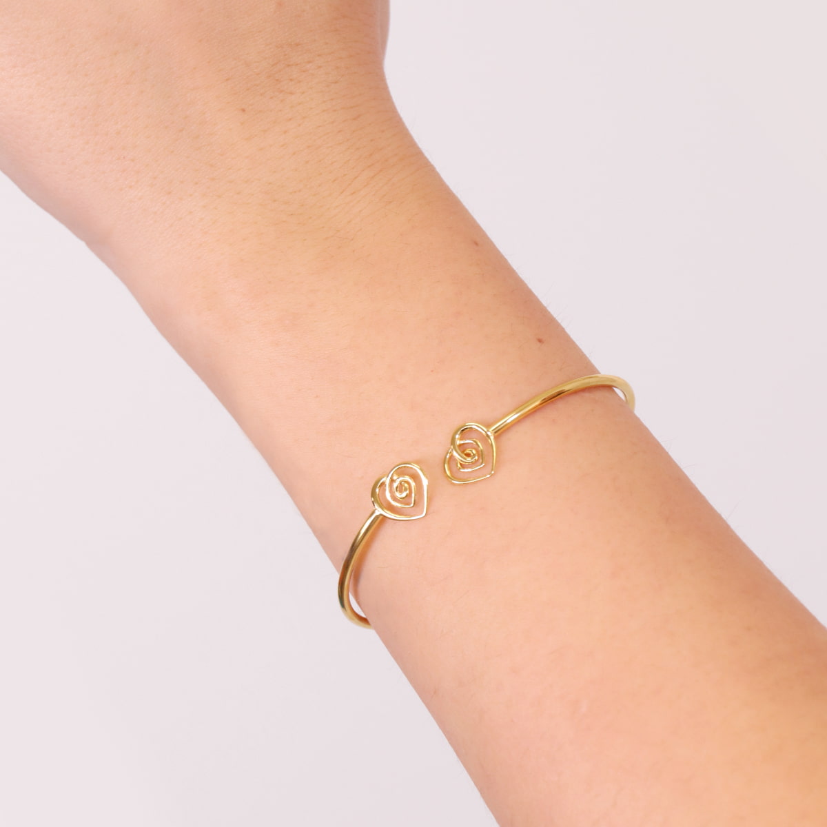 Brazalete flexible Liquid Passion Dorado Anartxy