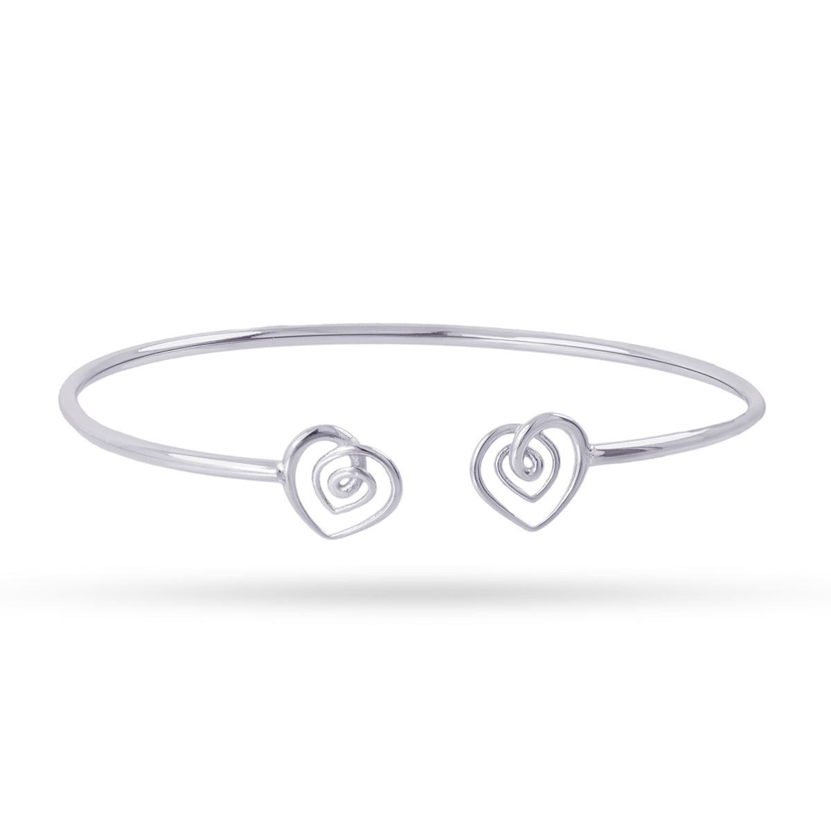 Brazalete flexible Liquid Passion Plateado Anartxy