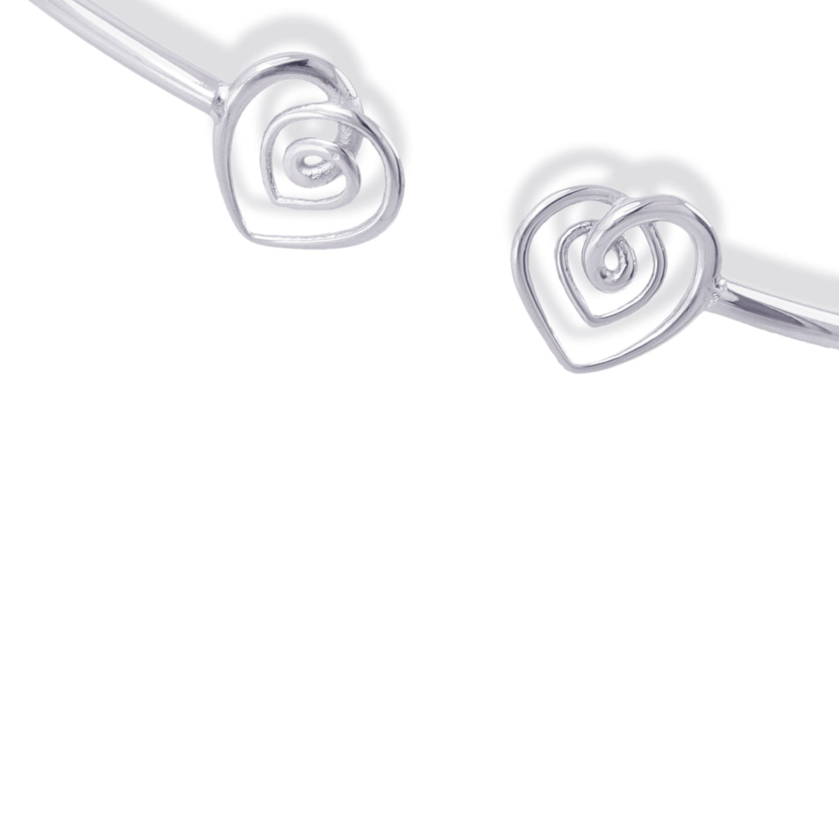 Brazalete flexible Liquid Passion Plateado Anartxy