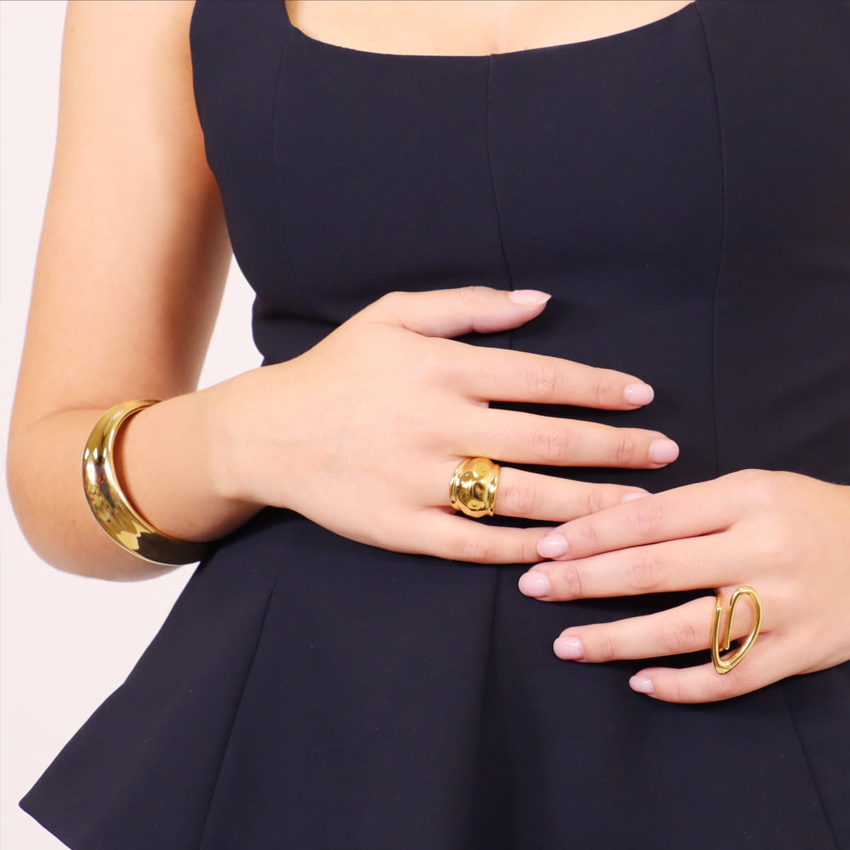 Pulsera Waves Crest Dorado Anartxy