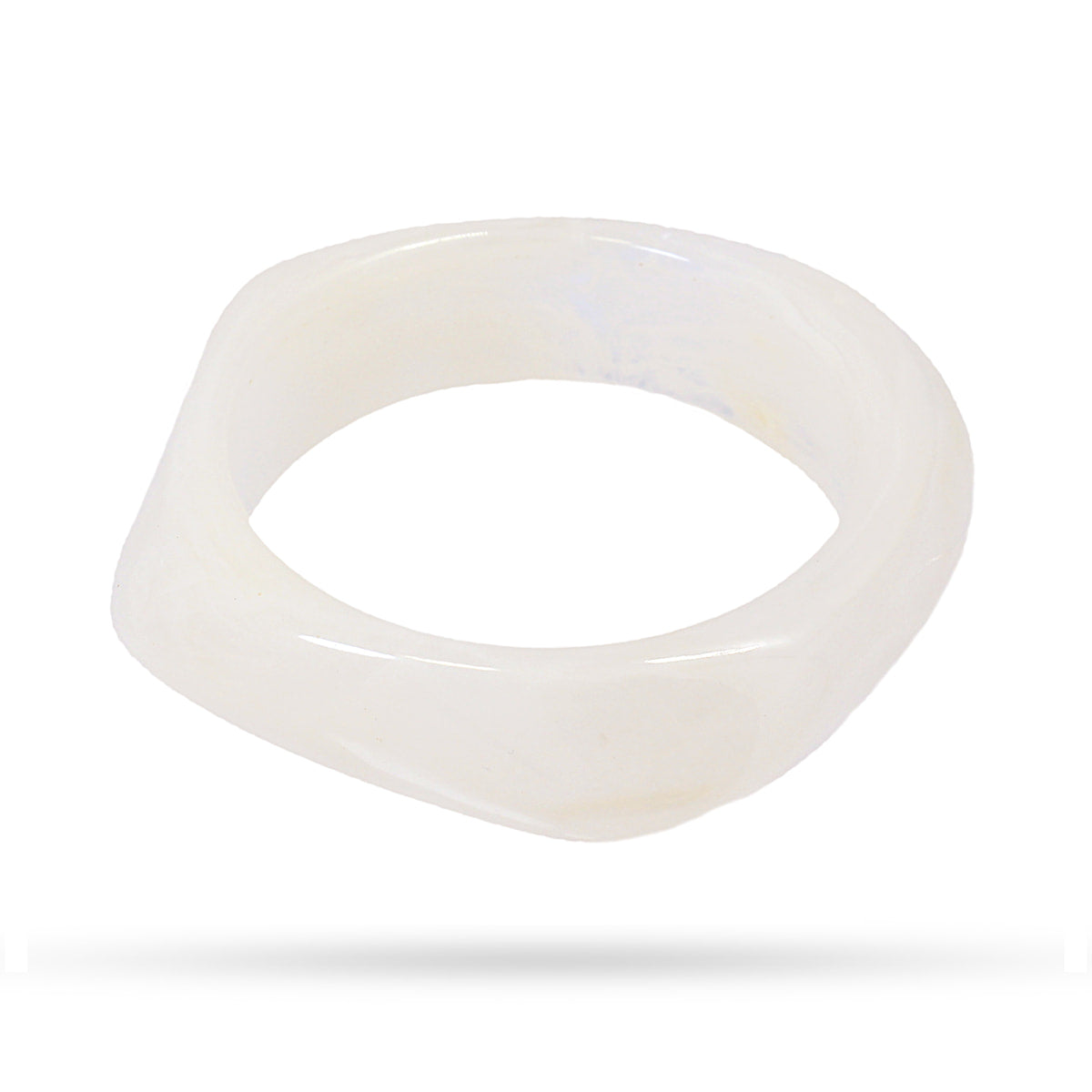 Pulsera Resin Peach Blanco Anartxy