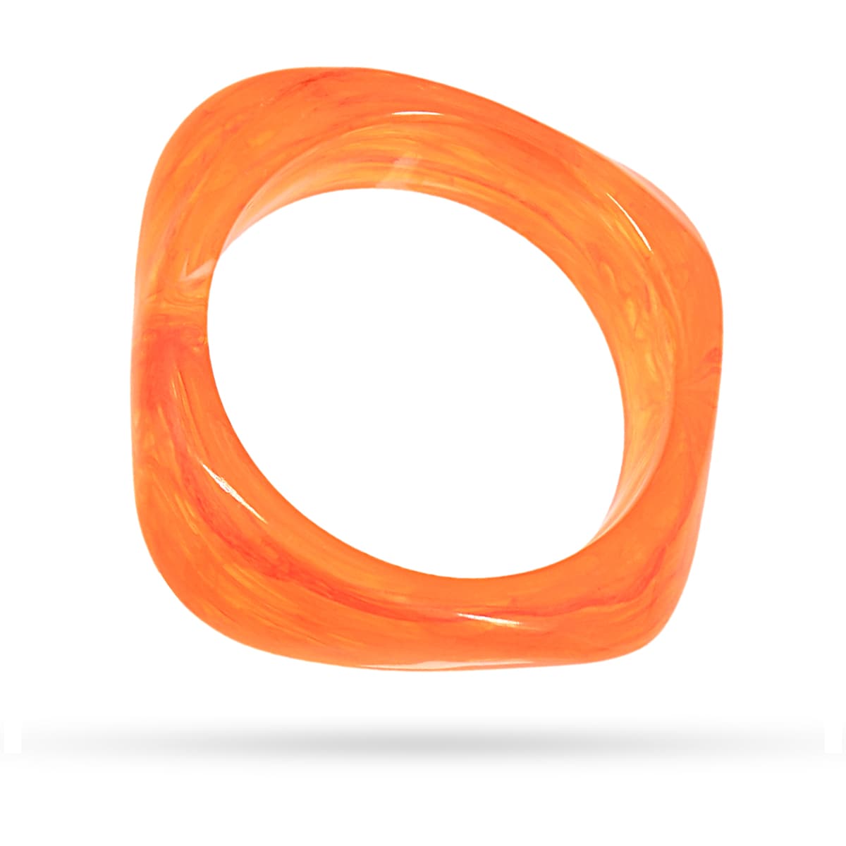 Pulsera Resin Peach Naranja Anartxy