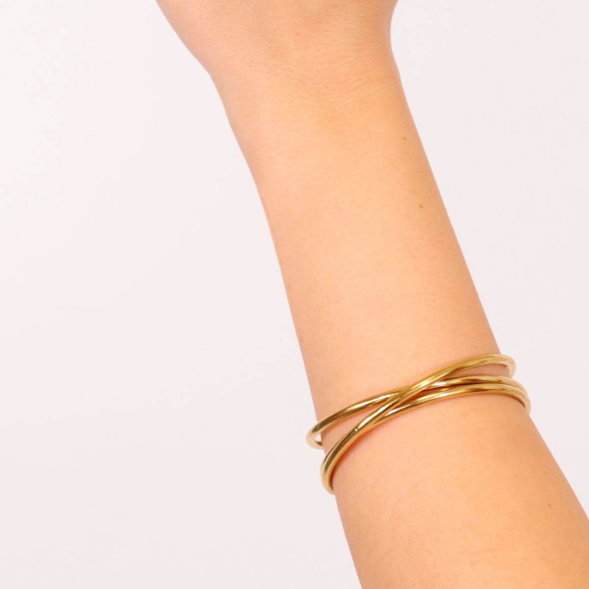 Pulsera Waves Twist Dorado Anartxy
