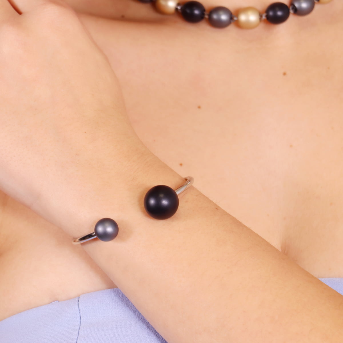 Pulsera Frost Aura Negro Anartxy