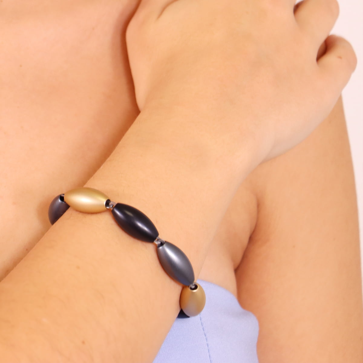 Pulsera Frost Lively Negro Anartxy