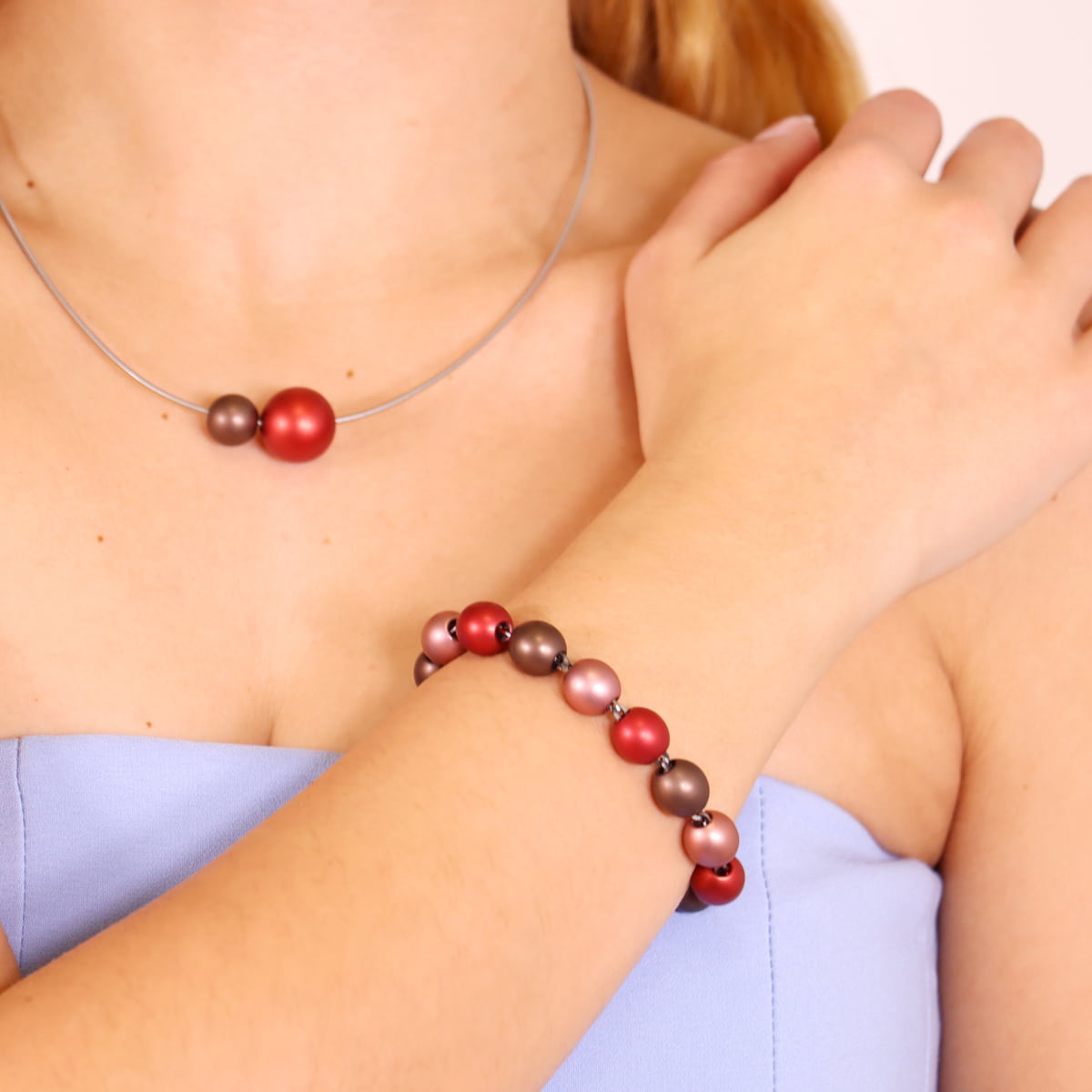 Pulsera Frost Radiance Rojo Anartxy