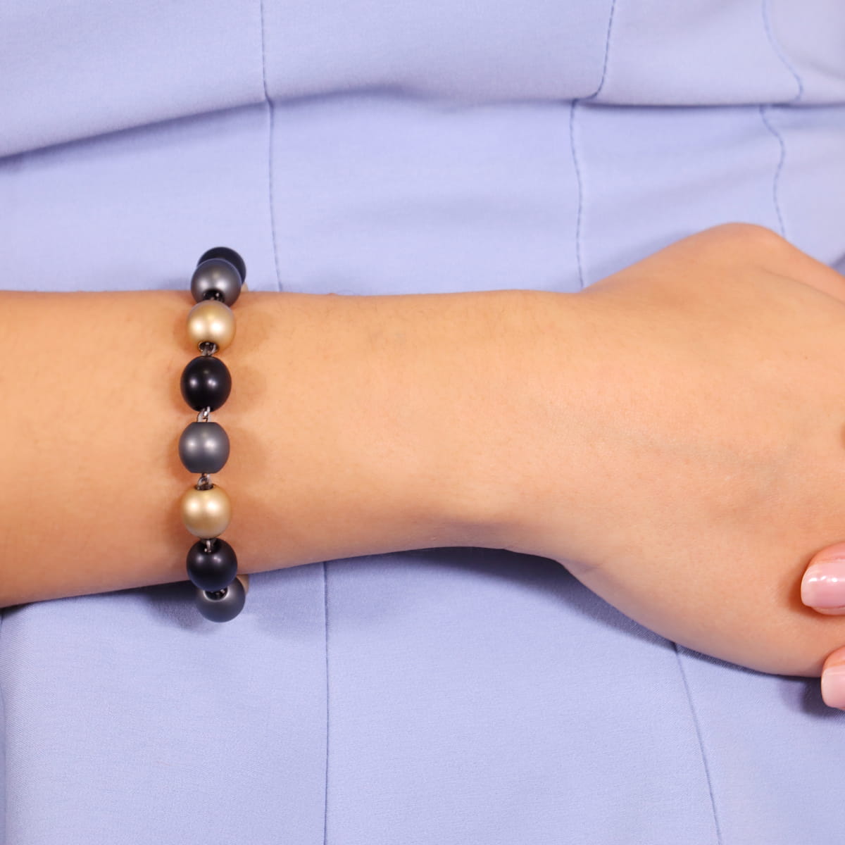 Pulsera Frost Radiance Negro Anartxy