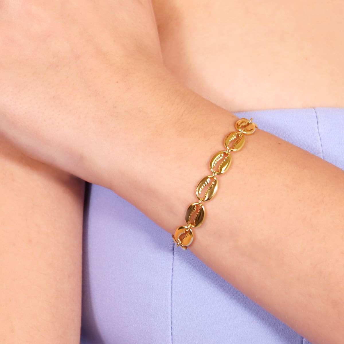 Pulsera Tide Shankha Dorado Anartxy