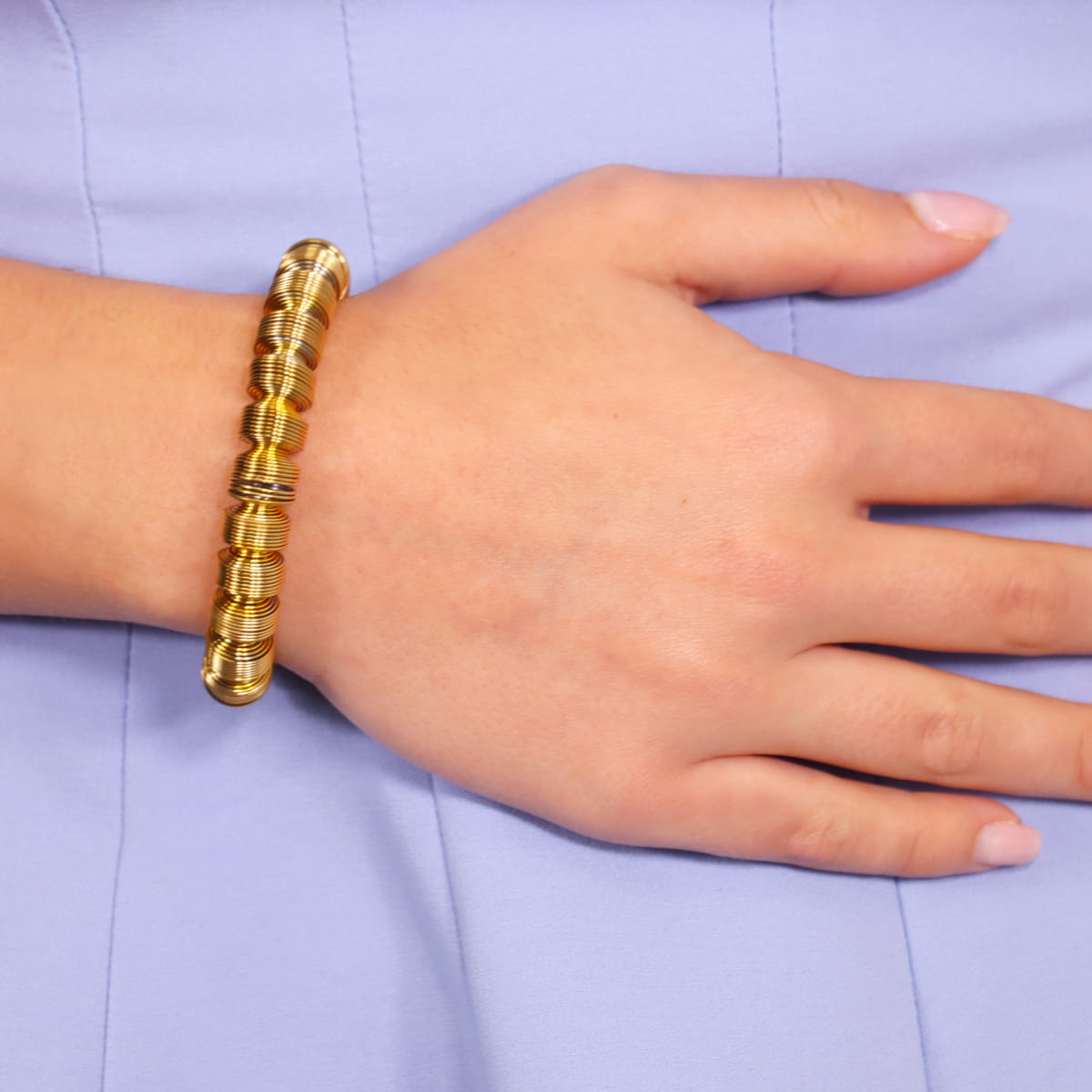 Pulsera Tubogas Dazzle Dorado Anartxy