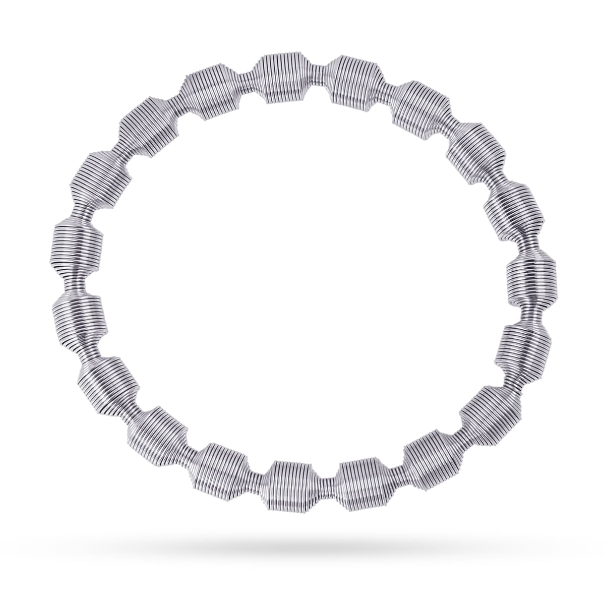 Pulsera Tubogas Sculpt Plateado Anartxy