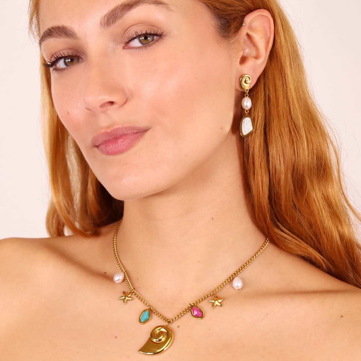 Collar Aqua Seashell