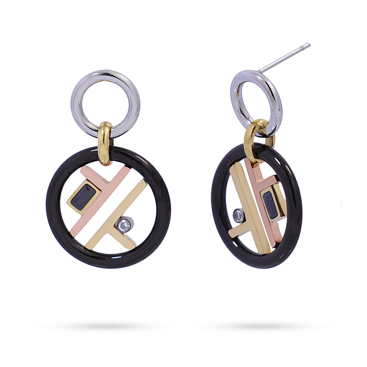 Pendientes Huayna Combinado metalizado Anartxy