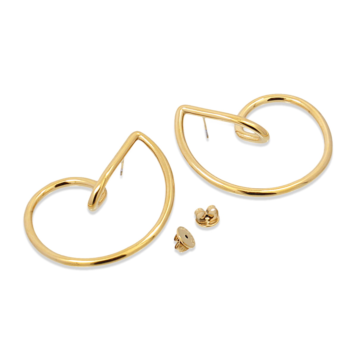 Pendientes Liquid Loop Dorado Anartxy