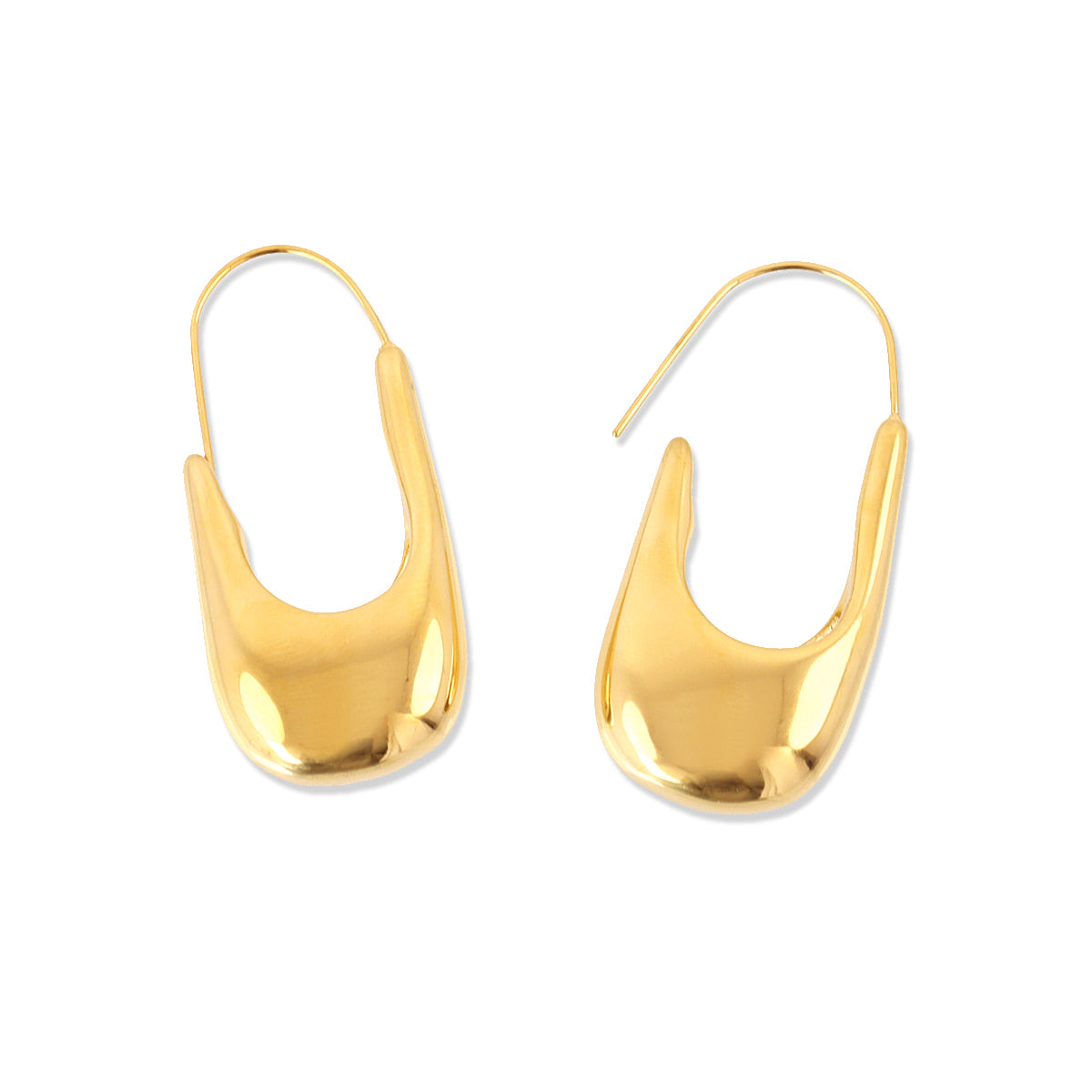 Pendientes Waves Safety Dorado Anartxy