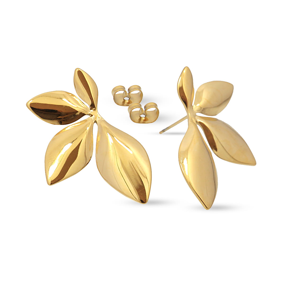 Pendientes Waves Leaf