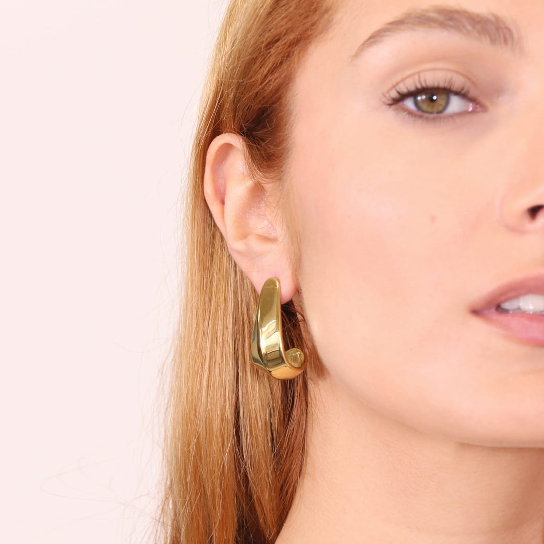 Pendientes Waves Long Crest Dorado Anartxy