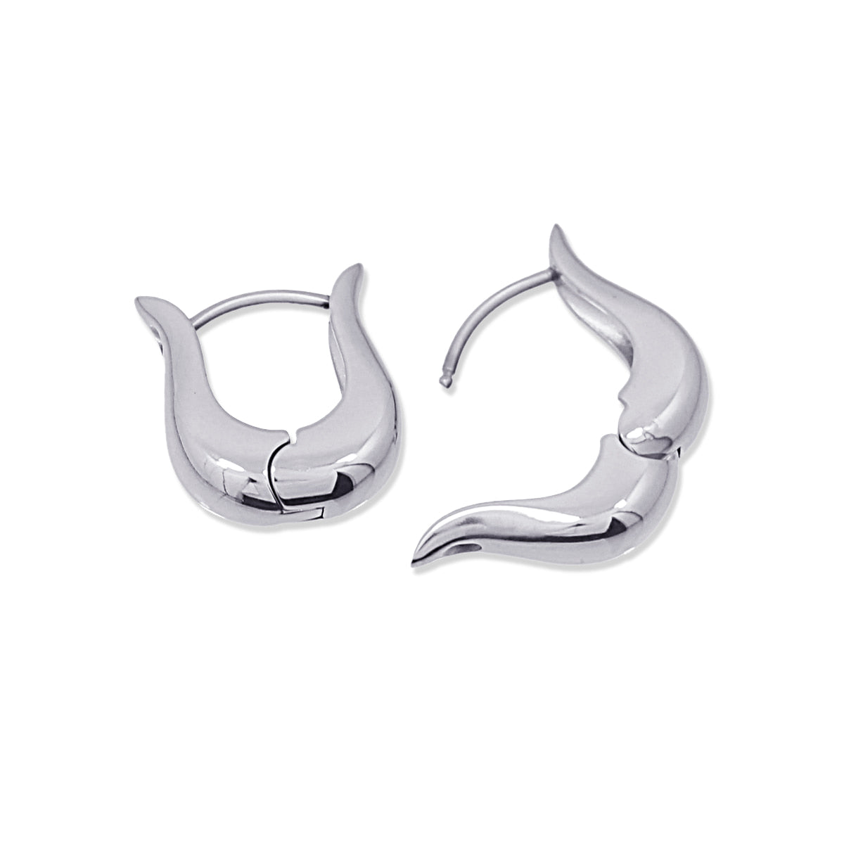 Pendientes Waves Seed Plateado Anartxy