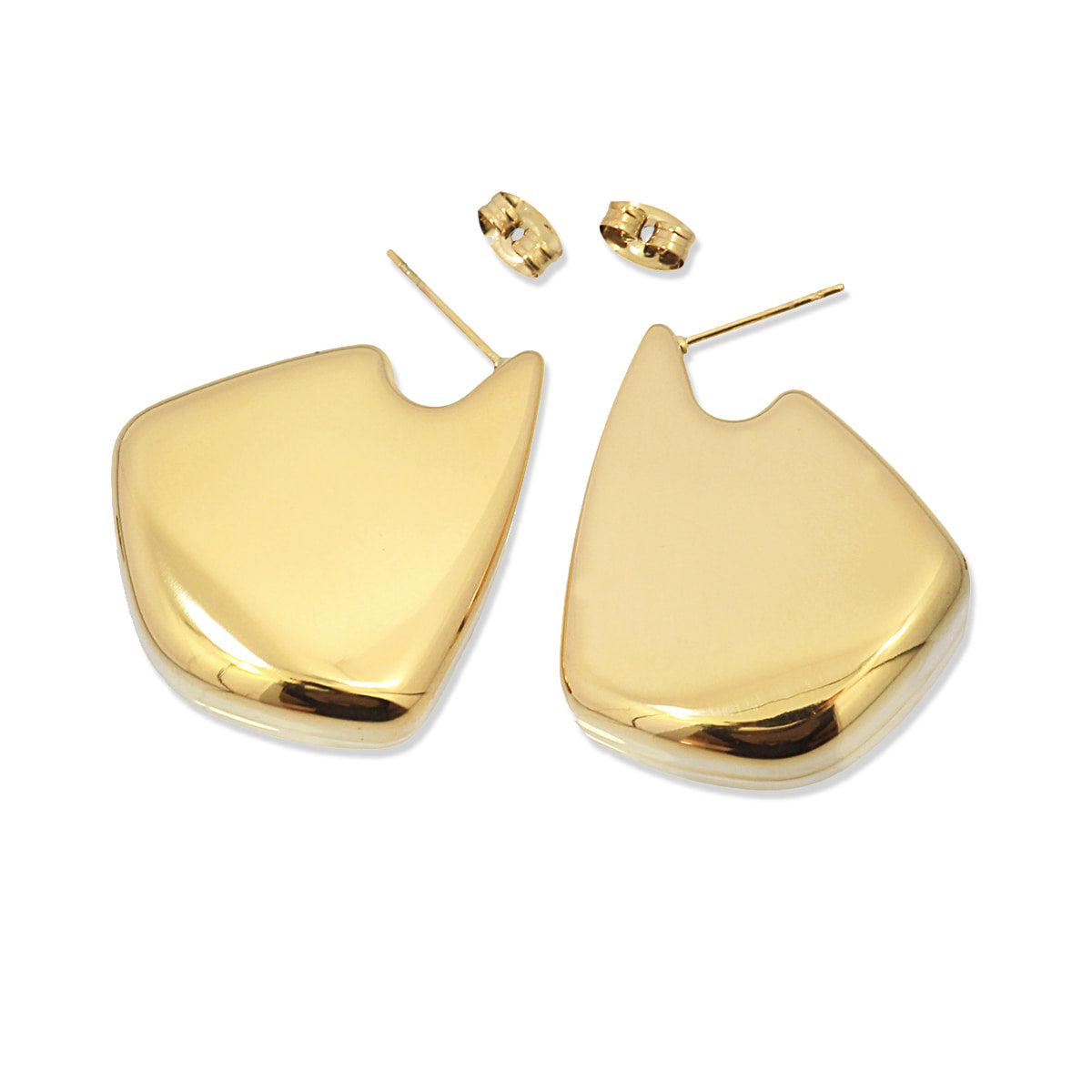 Pendientes Waves Stone Dorado Anartxy