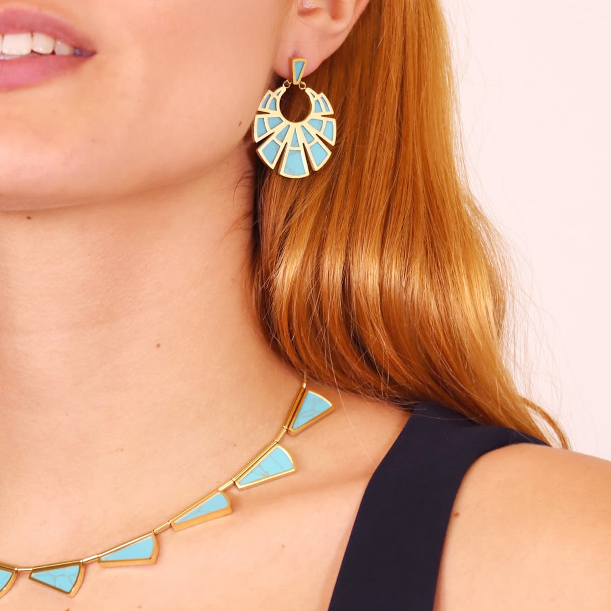 Pendientes Breeze Serene Turquesa Anartxy