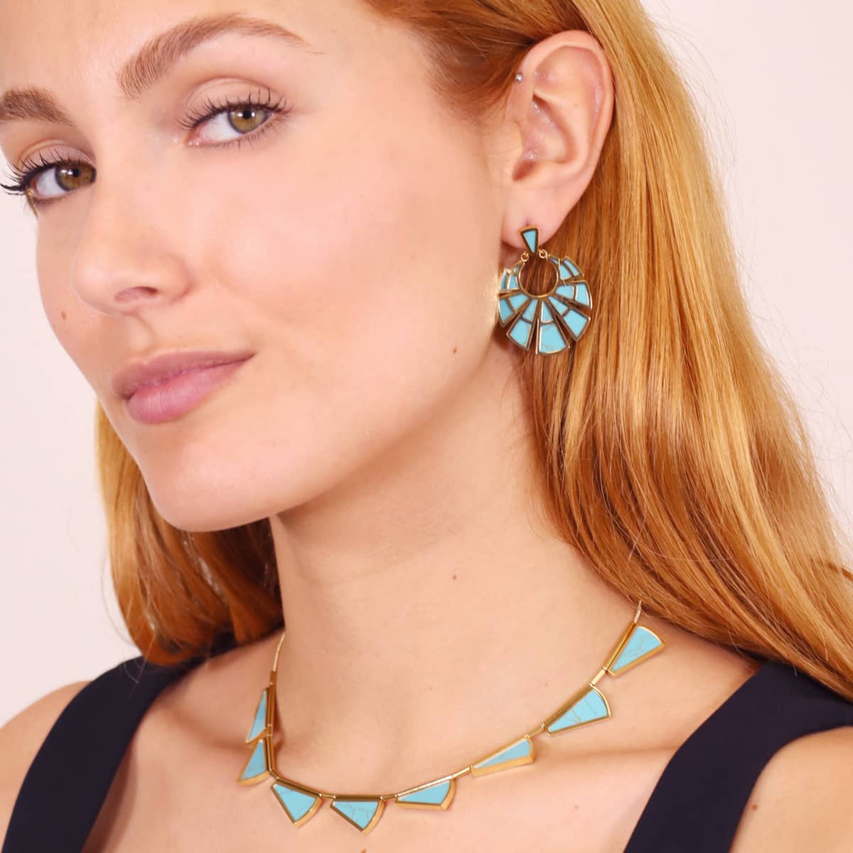 Pendientes Breeze Serene Turquesa Anartxy