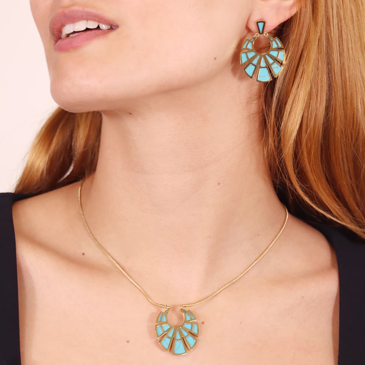 Pendientes Breeze Serene Turquesa Anartxy