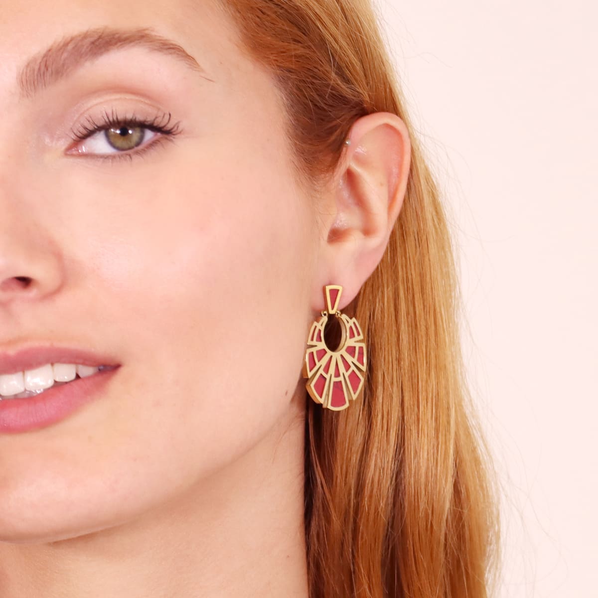 Pendientes Breeze Serene Rojo Anartxy