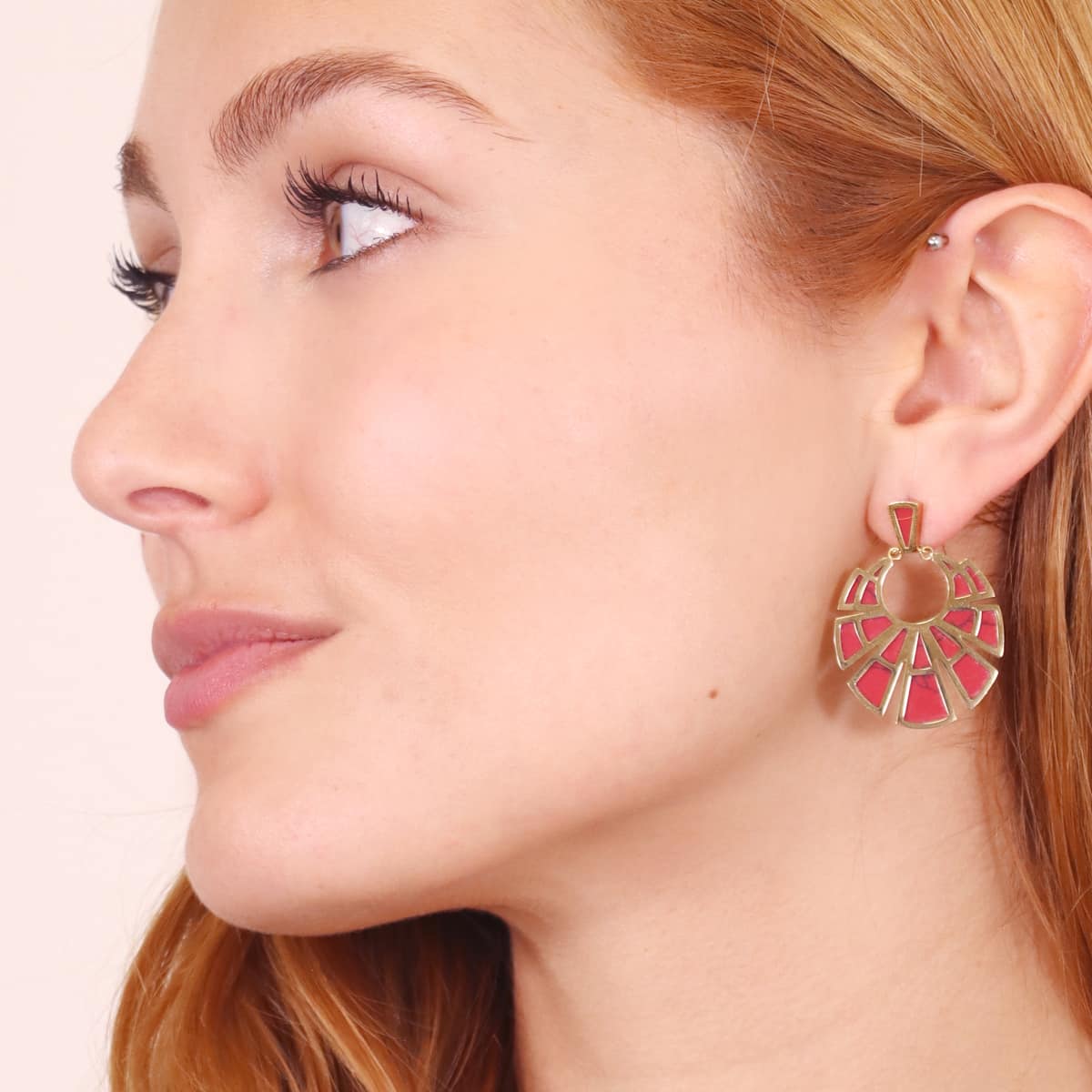 Pendientes Breeze Serene Rojo Anartxy