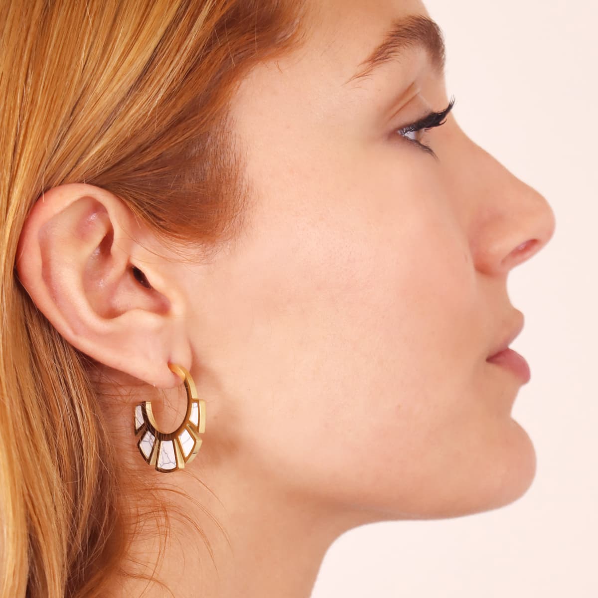 Pendientes Breeze Zephyra Blanco Anartxy