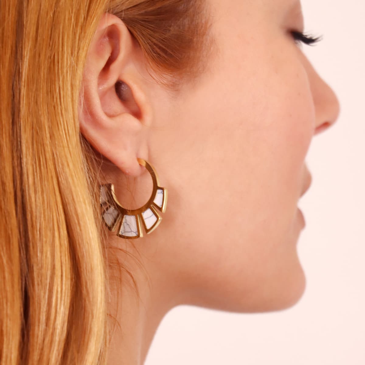 Pendientes Breeze Zephyra Blanco Anartxy