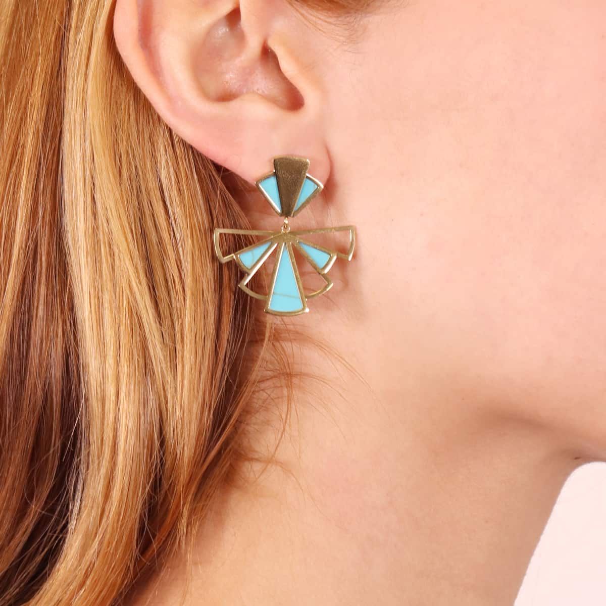Pendientes Breeze Airglow Turquesa Anartxy