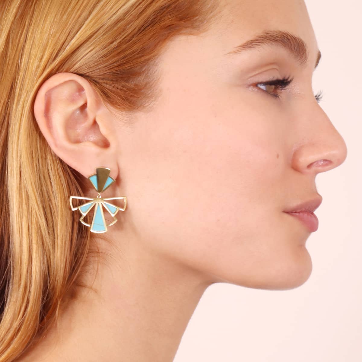 Pendientes Breeze Airglow Turquesa Anartxy
