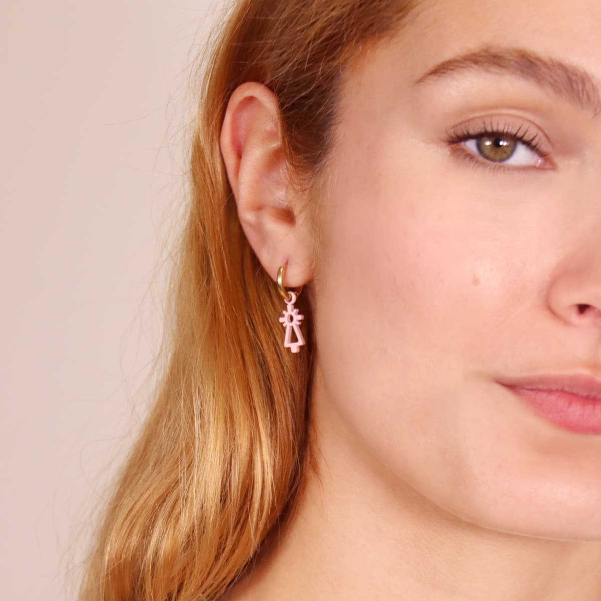 Pendientes Virgen del Pilar Rosa Anartxy
