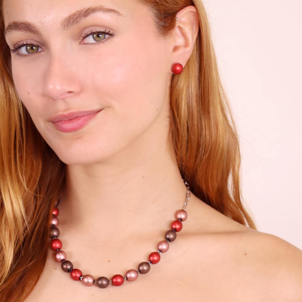 Pendientes Frost Vivid Rojo Anartxy