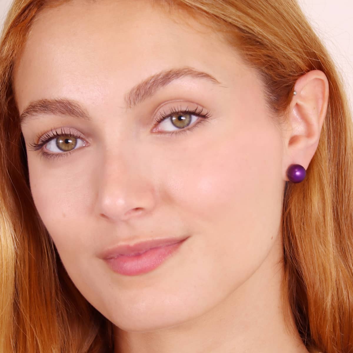 Pendientes Frost Vivid Morado Anartxy