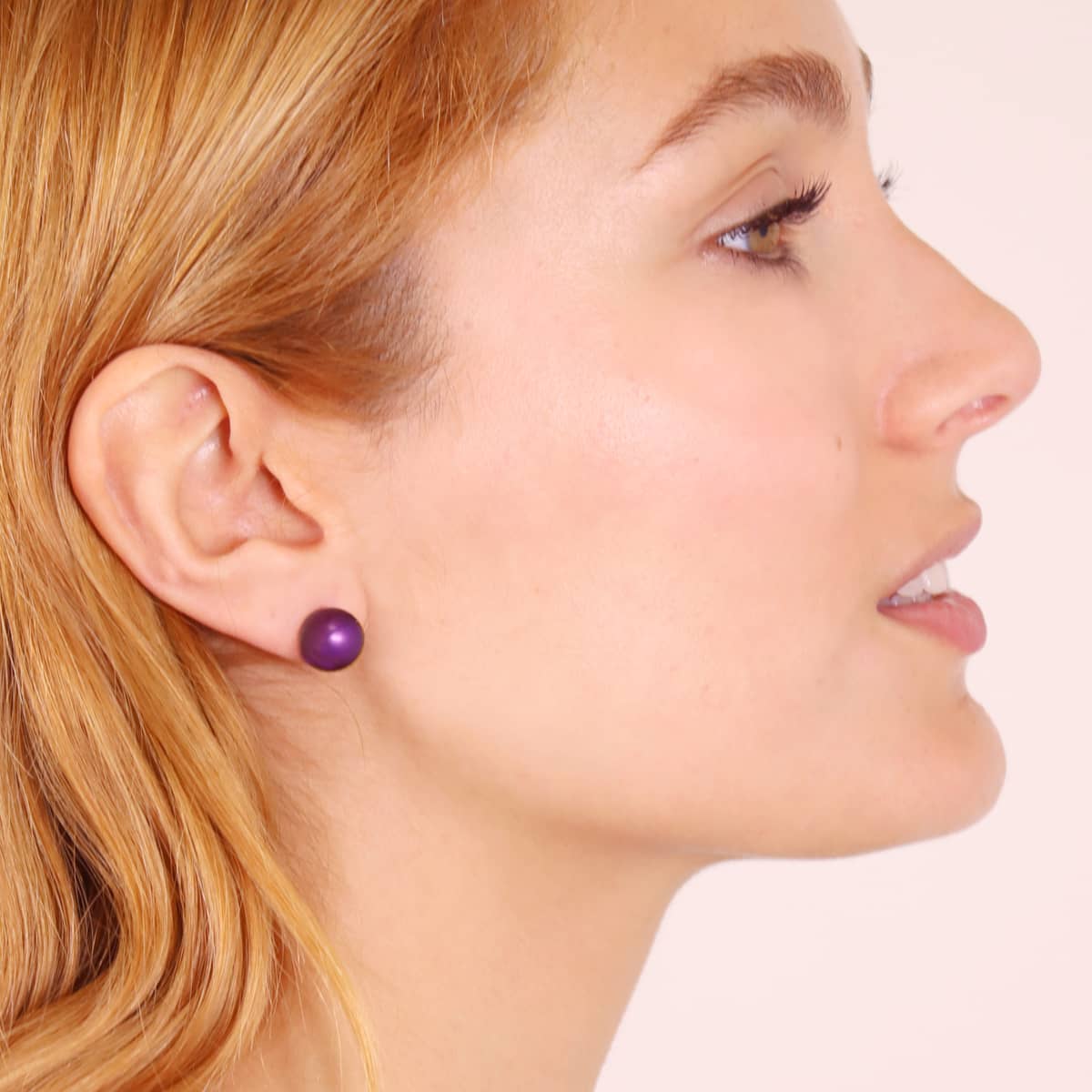 Pendientes Frost Vivid Morado Anartxy