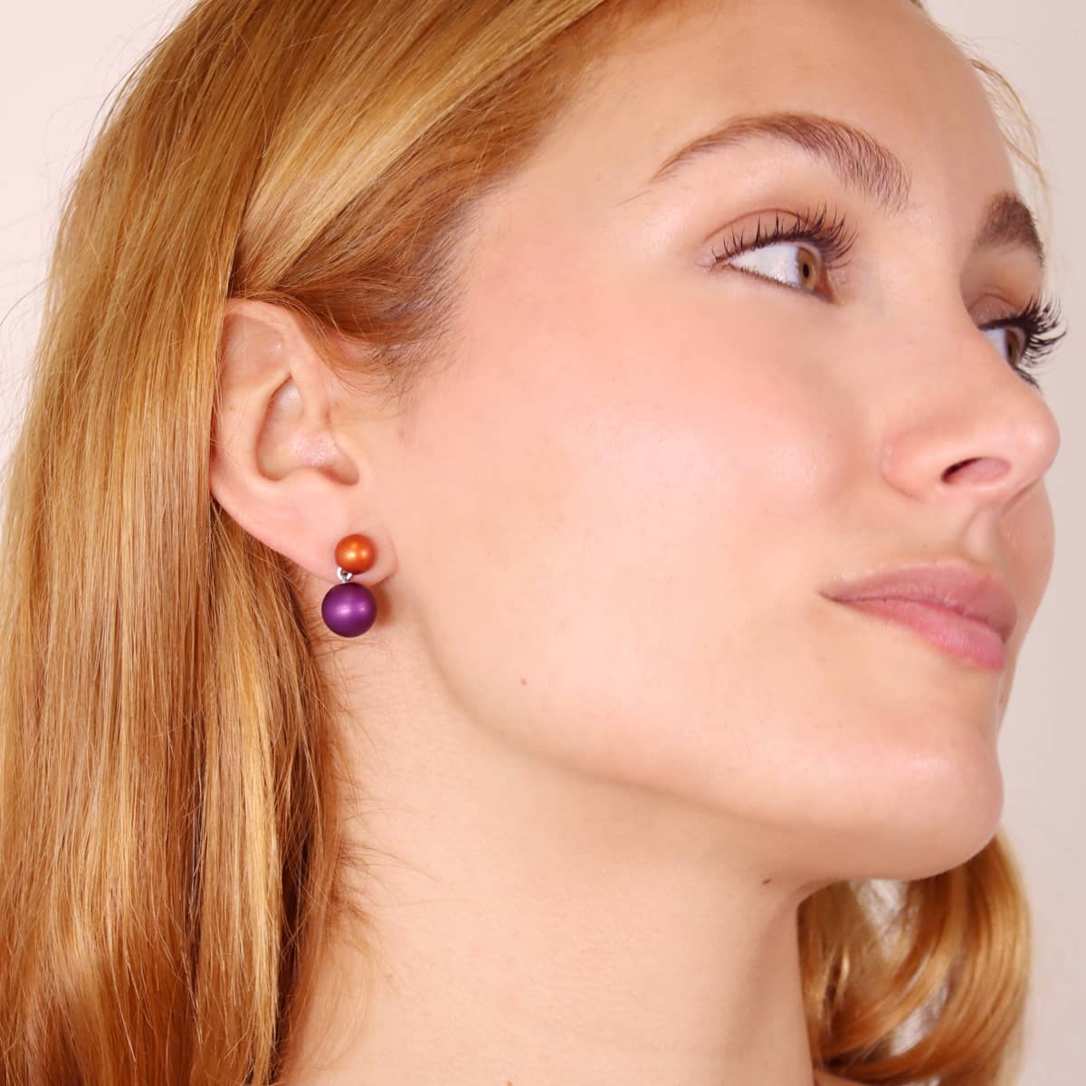 Pendientes Frost Aura Morado Anartxy