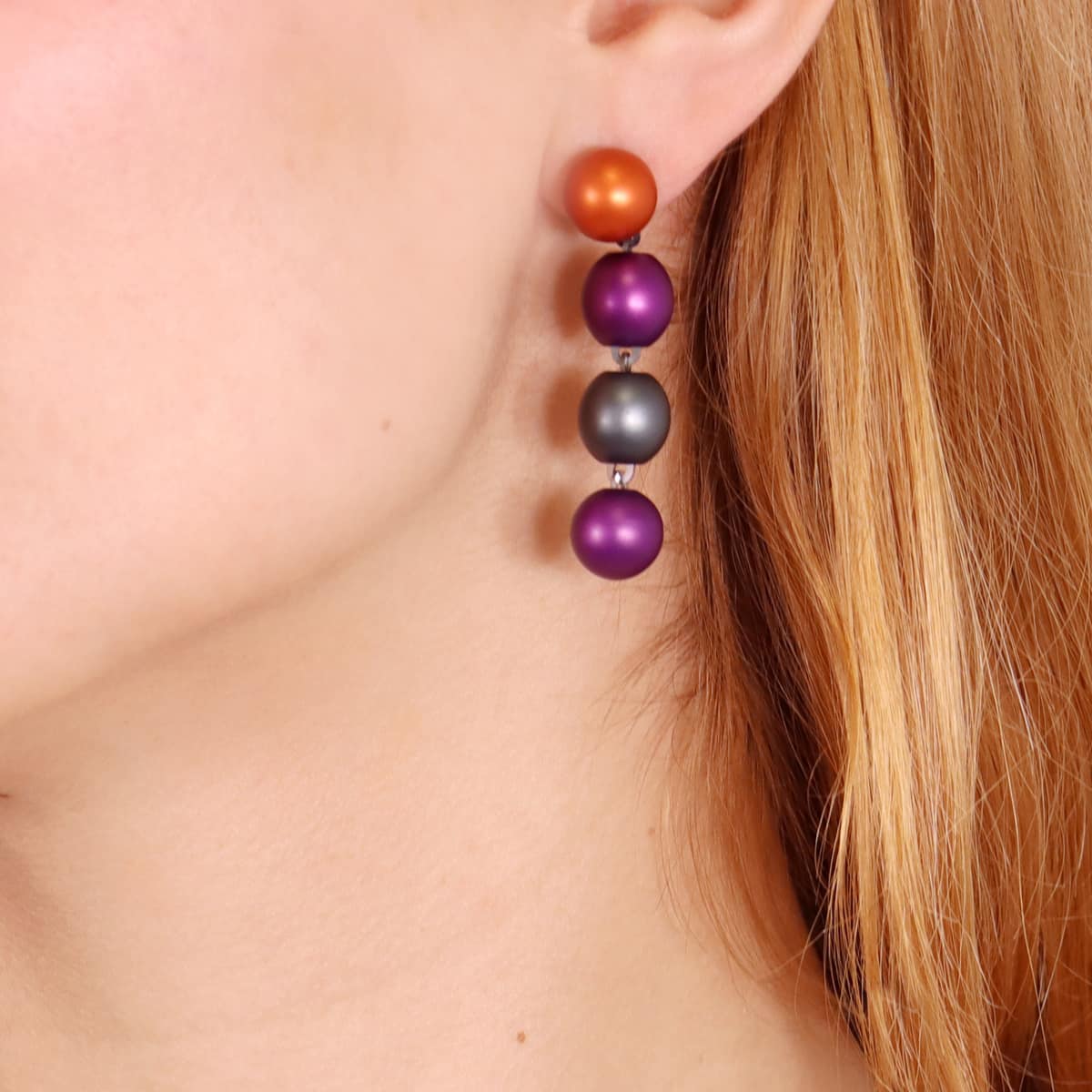 Pendientes Frost Radiance Morado Anartxy