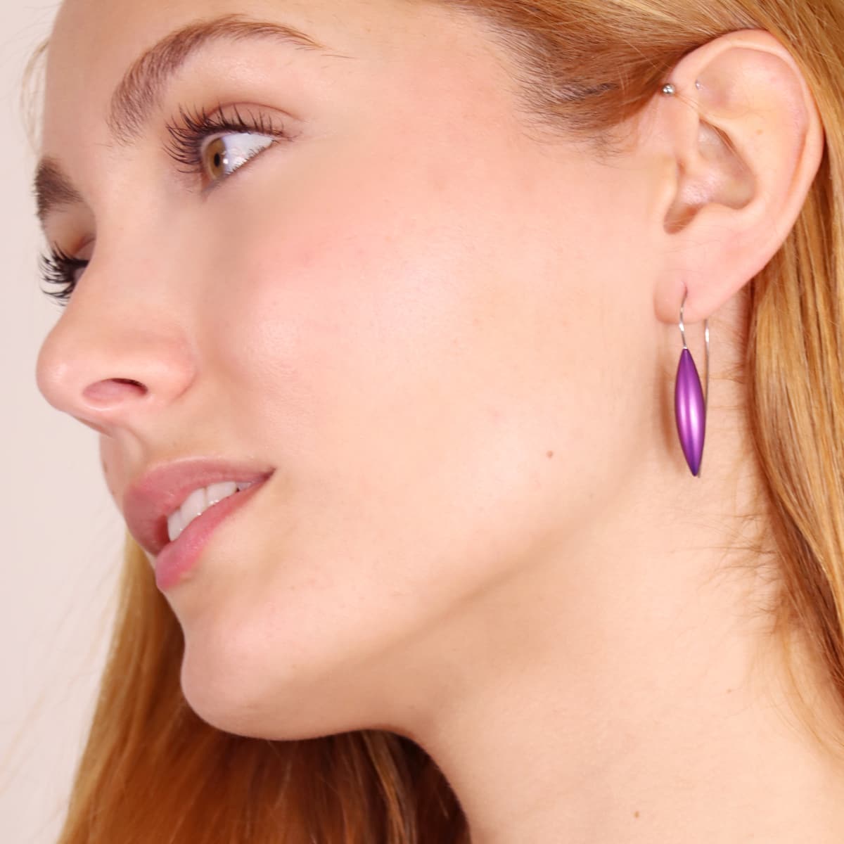 Pendientes Frost Lively Morado Anartxy