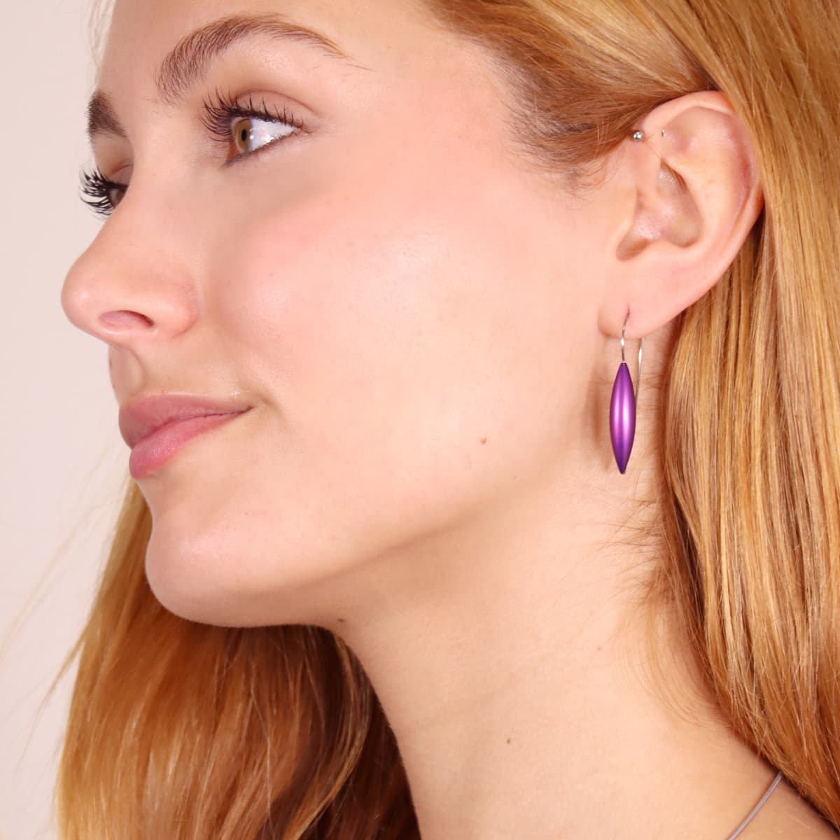 Pendientes Frost Lively Morado Anartxy