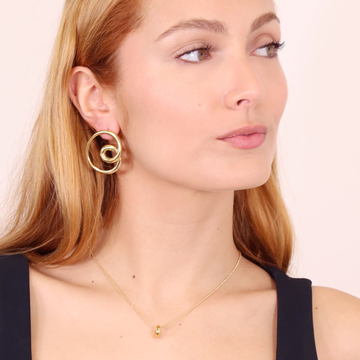 Pendientes Waves Swirl Dorado Anartxy