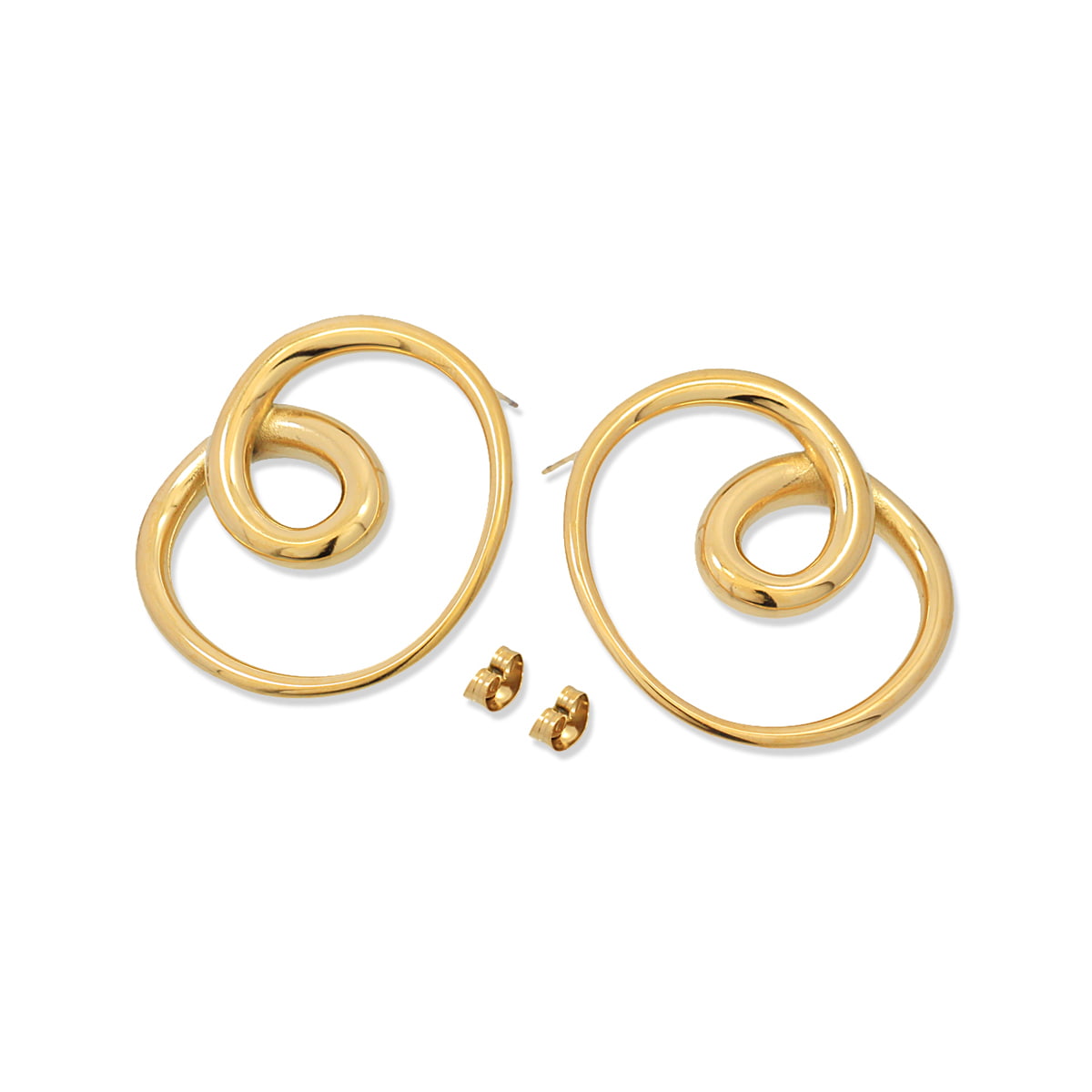 Pendientes Waves Swirl Dorado Anartxy