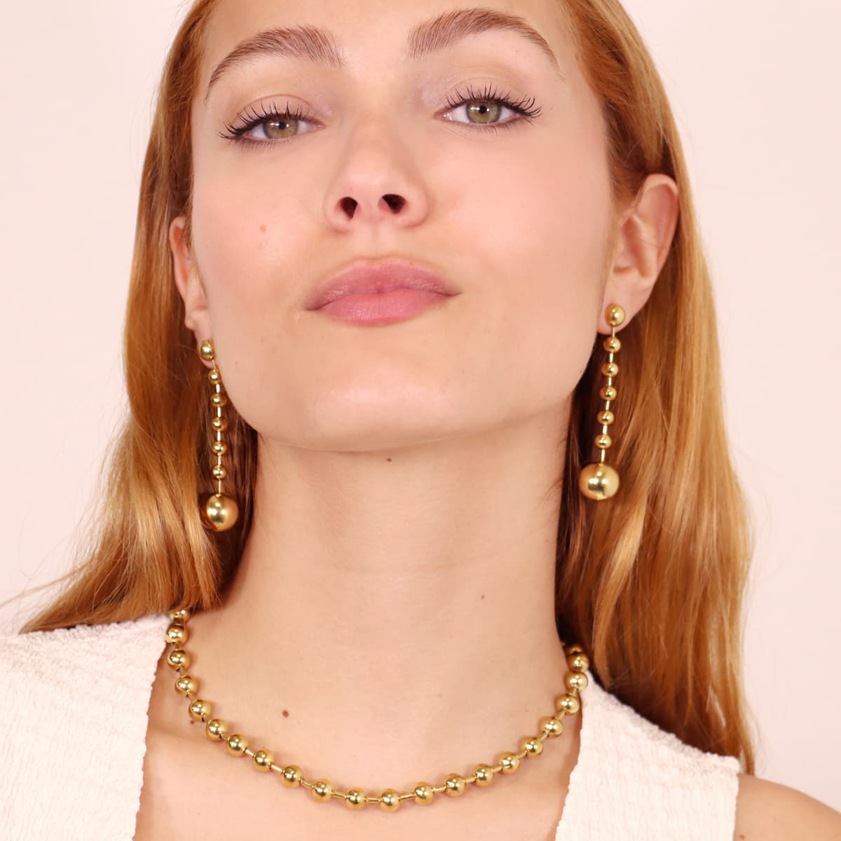 Pendientes Orbit Bead