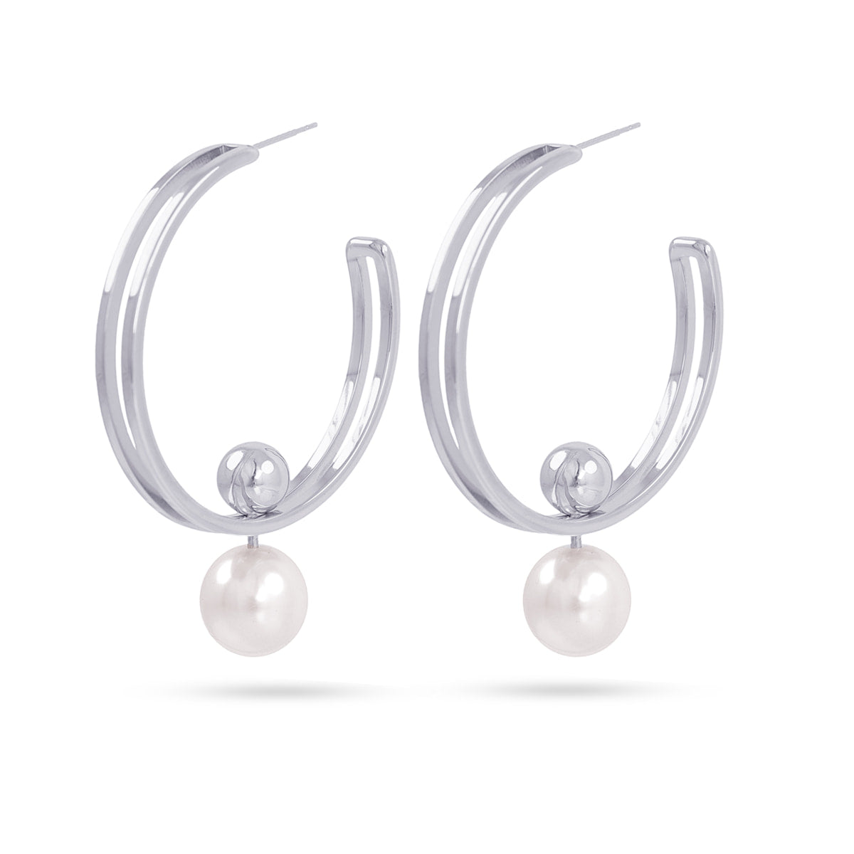 Pendientes Orbit Pure Plateado Anartxy
